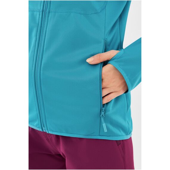 Bluza damska VIKING Yosemite Hoodie Lady rozpinana z kapturem turkusowa