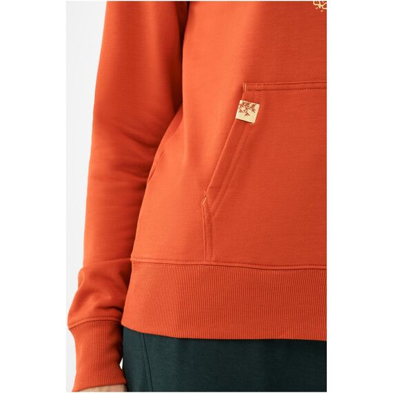 Bluza damska VIKING Panaka Hoodie Bamboo Lady z kapturem pomarańczowa