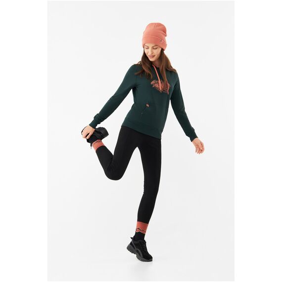 Bluza damska VIKING Panaka Hoodie Bamboo Lady z kapturem zielona