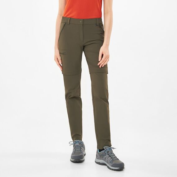 Spodnie damskie VIKING Rocklyn 2 in 1 z odpinanymi nogawkami khaki