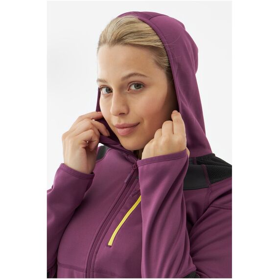 Bluza damska VIKING Yosemite Hoodie Lady rozpinana z kapturem fioletowa