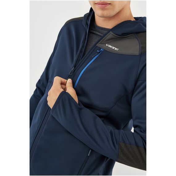 Bluza męska VIKING Yosemite Hoodie Man rozpinana z kapturem granatowa