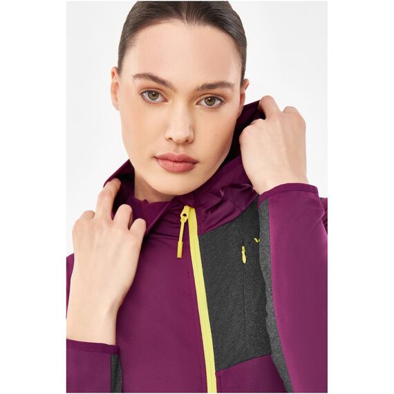 Bluza damska VIKING Tacoma Hoodie Lady fioletowa