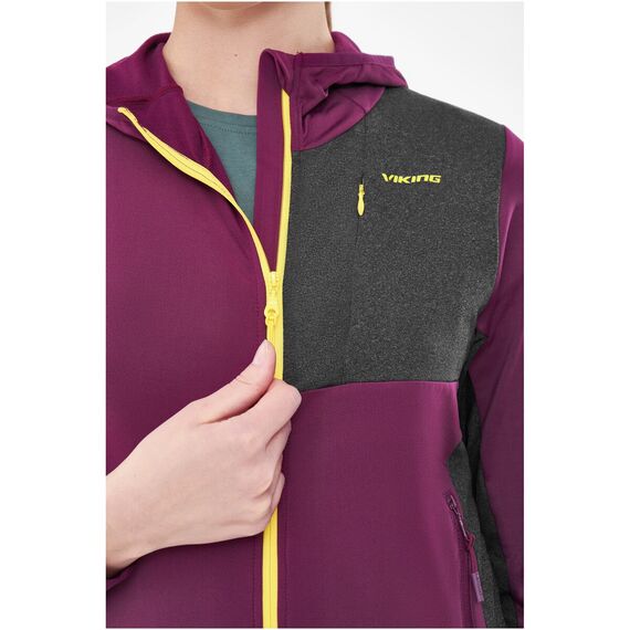 Bluza damska VIKING Tacoma Hoodie Lady fioletowa