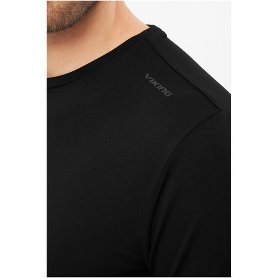 T-shirt męski VIKING Lenta Bamboo Light czarny
