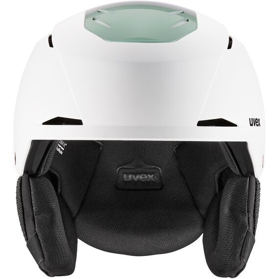 UVEX Kask narciarski Resolution biało-fioletowy, Kolor: biało-fioletowy, Rozmiar: 55-59, 3 zdjęcie