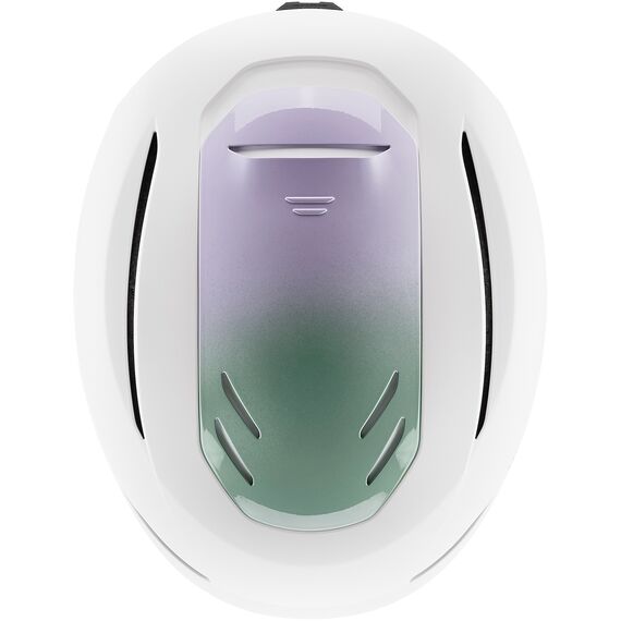 UVEX Kask narciarski Resolution biało-fioletowy, Kolor: biało-fioletowy, Rozmiar: 55-59, 2 zdjęcie