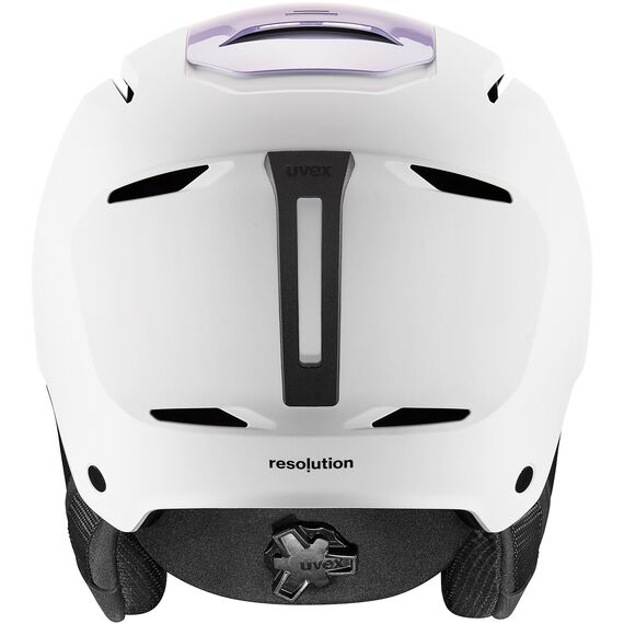UVEX Kask narciarski Resolution biało-fioletowy, Kolor: biało-fioletowy, Rozmiar: 55-59, 5 zdjęcie