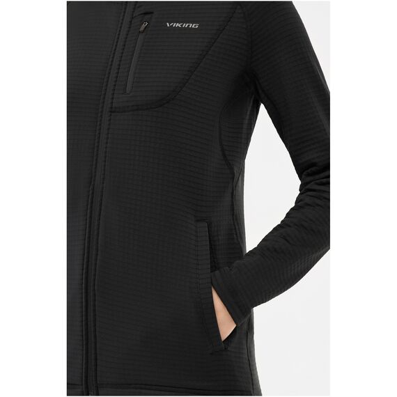 VIKING Bluza damska Admont Full Zip Lady rozpinana czarna, Kolor: czarny, Rozmiar: L, 3 zdjęcie