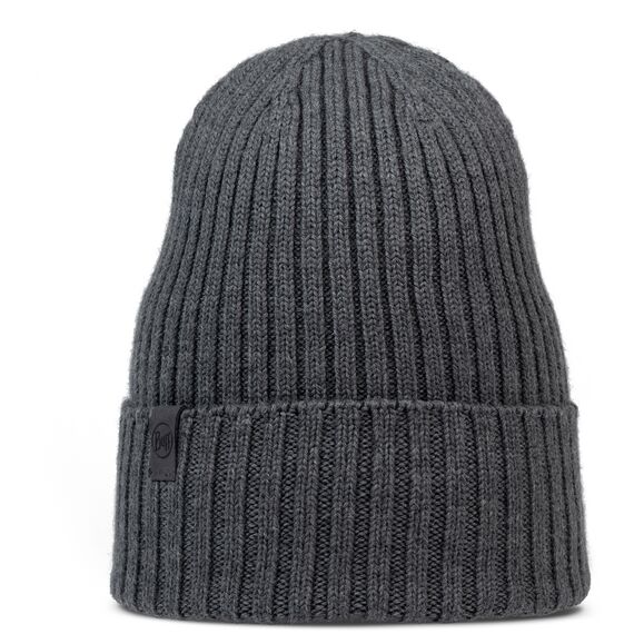 BUFF KNITTED BEANIE NORVAL GREY HEATHER, Kolor: szary, Rozmiar: one size