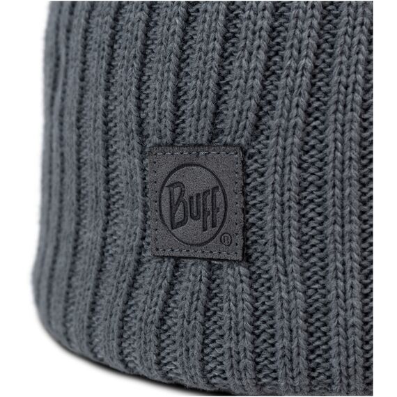 BUFF KNITTED BEANIE RUTGER IRON GREY, 2 zdjęcie