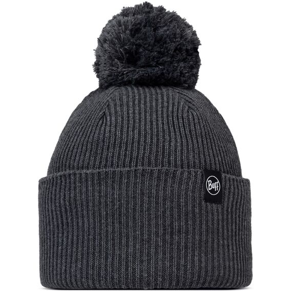 BUFF KNITTED BEANIE RENVI GREY HEATHER