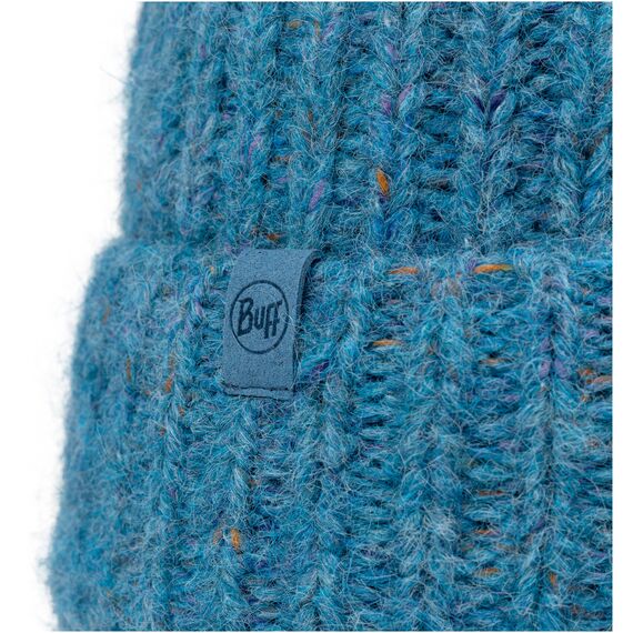 BUFF KNITTED & FLEECE BAND BEANIE EYLA LAKE BLUE, 2 zdjęcie