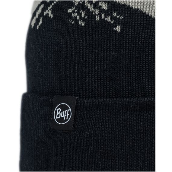 BUFF KNITTED BEANIE TATIK BLACK, Kolor: czarny, Rozmiar: one size, 2 zdjęcie BUFF KNITTED BEANIE TATIK BLACK, Kolor: czarny, Rozmiar: one size, 2 zdjęcie