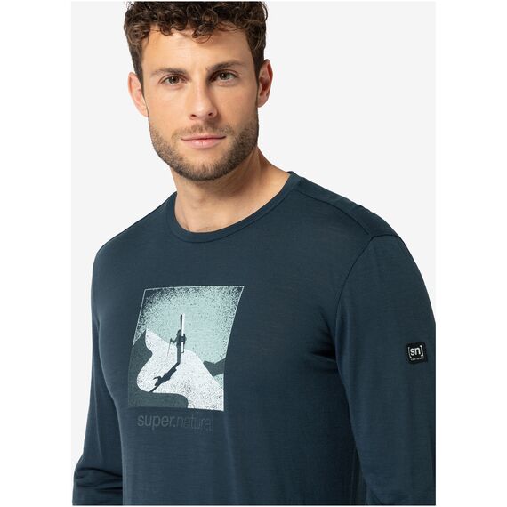 SUPER.NATURAL Koszulka z długim rękawem męska M Almost Done LS granatowa, Kolor: granatowy, Rozmiar: XL, 24 zdjęcie