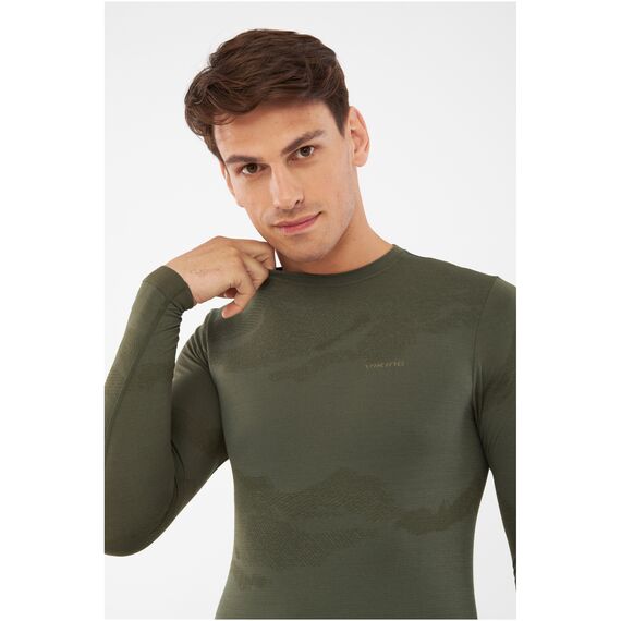 VIKING Bielizna męska zestaw Gasher Man Set Merino khaki, Kolor: khaki, Rozmiar: XXXL, 8 zdjęcie