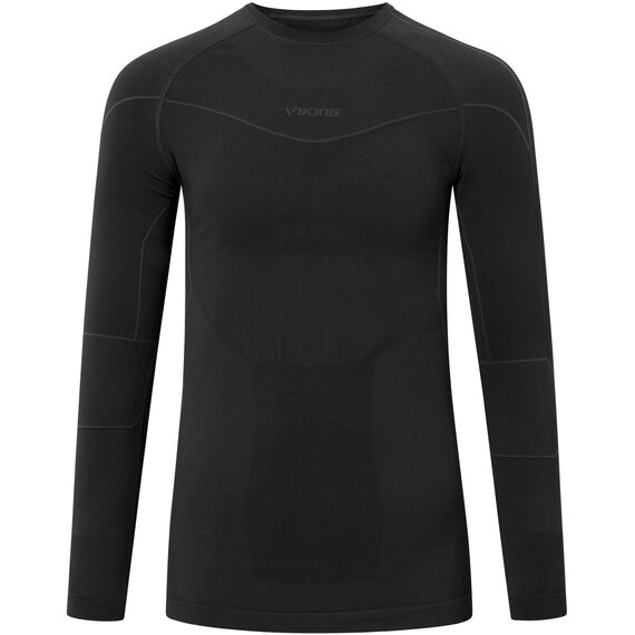 VIKING Bielizna męska koszulka Gary Longsleeve Bamboo czarna, Kolor: czarny, Rozmiar: L, 3 zdjęcie