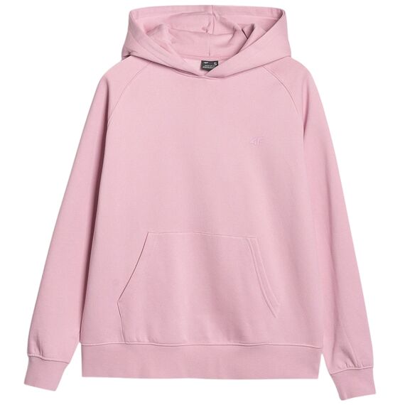 4F bluza damska z kapturem bawełniana 4FWMM00TSWSF1764 różowy