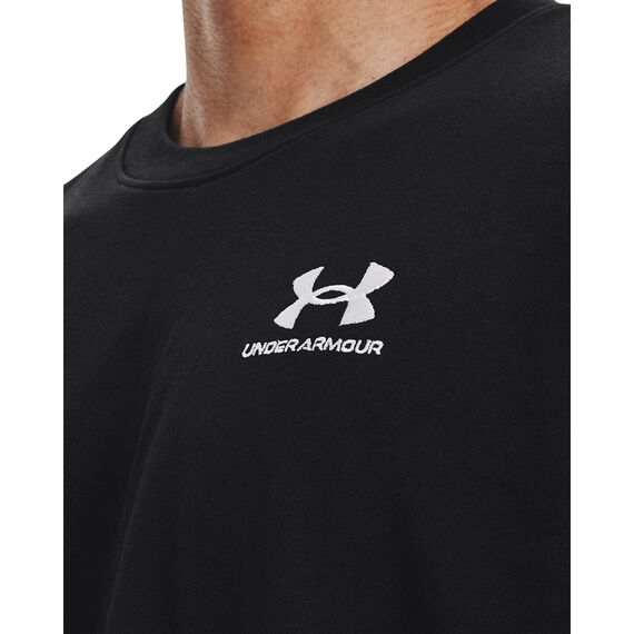 UNDER ARMOUR koszulka męska t-shirt z logo EMB HEAVYWEIGHT, Kolor: czarny, Rozmiar: S, 4 zdjęcie