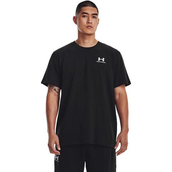UNDER ARMOUR koszulka męska t-shirt z logo EMB HEAVYWEIGHT, Kolor: czarny, Rozmiar: XL, 2 zdjęcie