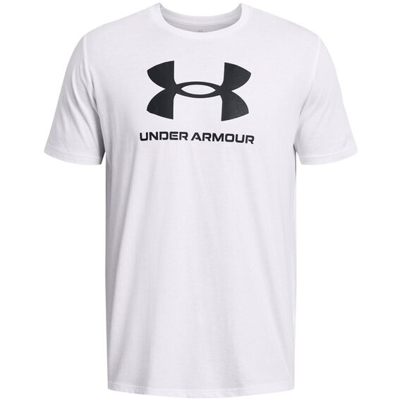 UNDER ARMOUR t-shirt męski koszulka treningowa LOGO UPDATE biała, Kolor: biały, Rozmiar: L