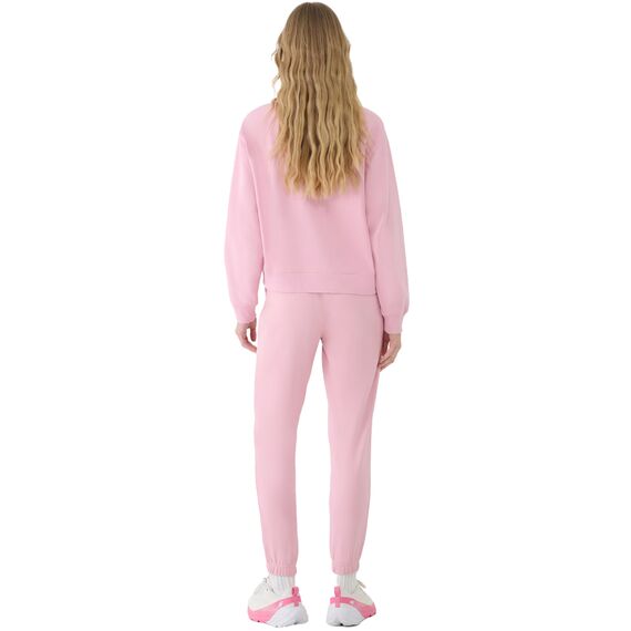 4F spodnie z dzianiny french terry z kolekcji basic 4FWMM00TTROF1138 różowe, Kolor: różowy, Rozmiar: XS, 3 zdjęcie