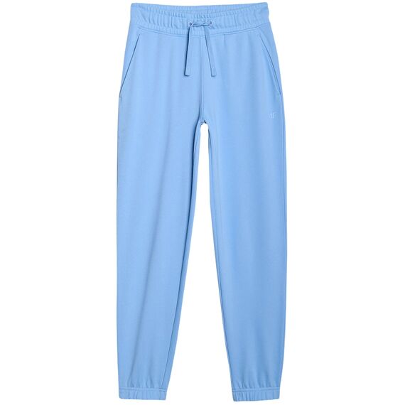 4F spodnie z dzianiny french terry z kolekcji basic 4FWMM00TTROF1138 błękitne baby blue, Kolor: niebieski, Rozmiar: XXL, 8 zdjęcie