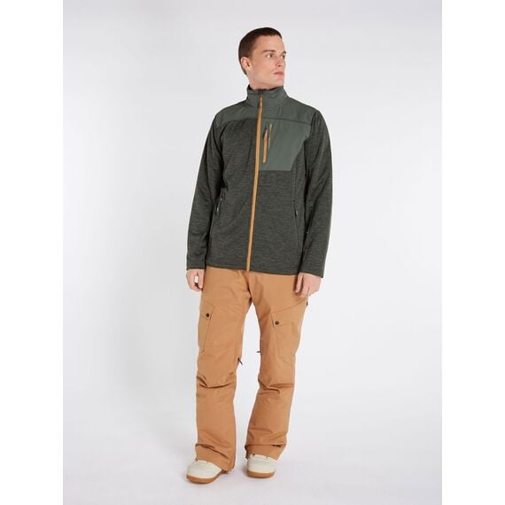 PROTEST Bluza męska Protest PRTHAMMEREN full zip top zielona, Kolor: zielony, Rozmiar: S