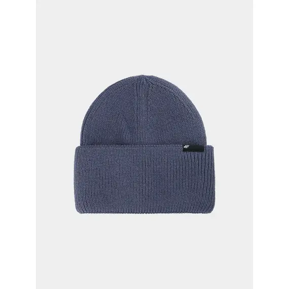 4F czapka z szerokim wywinięciem typu beanie 4FJWAW25ACAPU652, Kolor: fioletowy, Rozmiar: one size