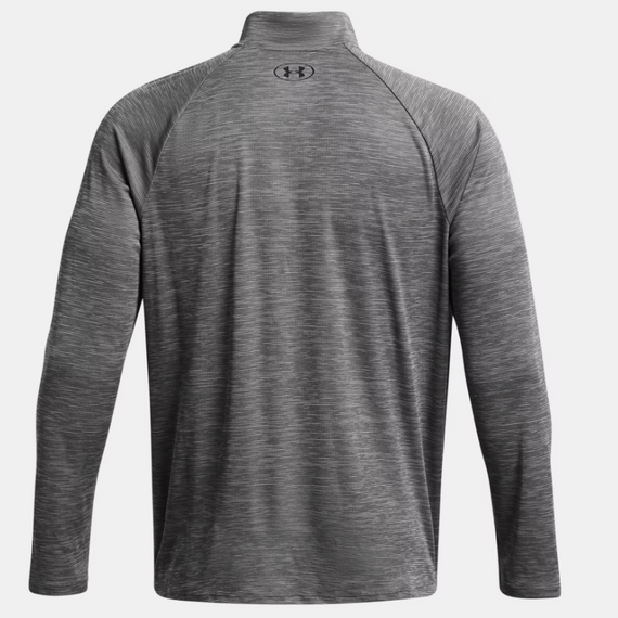 UNDER ARMOUR koszulka z długim rękawem longsleeve z zamkiem UA Tech szara, Kolor: szary, Rozmiar: S, 3 zdjęcie