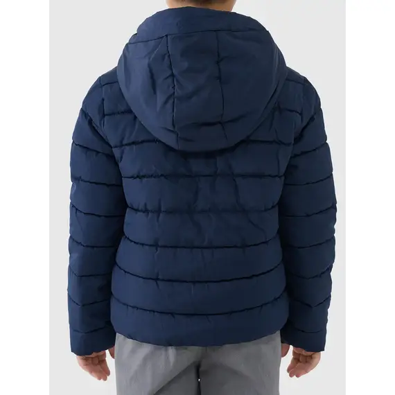 4F kurtka puchowa pikowana dziecięca 4FJWAW25TDJAU0704 granatowa, Kolor: granatowy, Rozmiar: 128, 2 zdjęcie