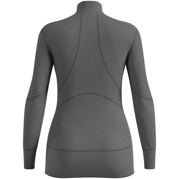 Koszulka termoaktywna z długim rękawem i półgolfem damska ODLO BLACTIVE X-WARM szary, Kolor: szary, Rozmiar: S, 5 zdjęcie