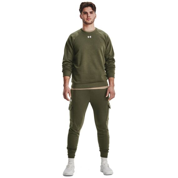 UNDER ARMOUR bluza dresowa męska Rival Fleece Crew zielona