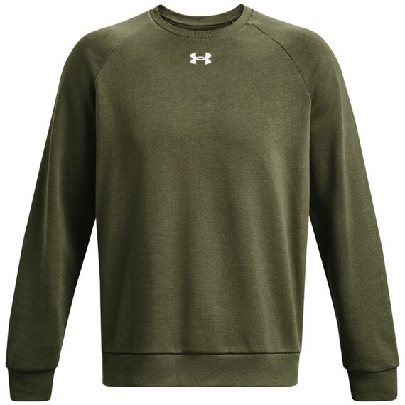 UNDER ARMOUR bluza dresowa męska Rival Fleece Crew zielona