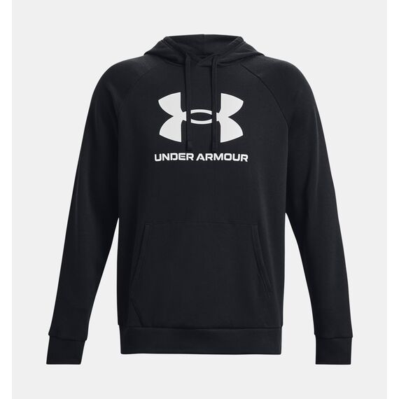 UNDER ARMOUR bluza bawełniania z kapturem UA Rival Fleece Logo HD czarna