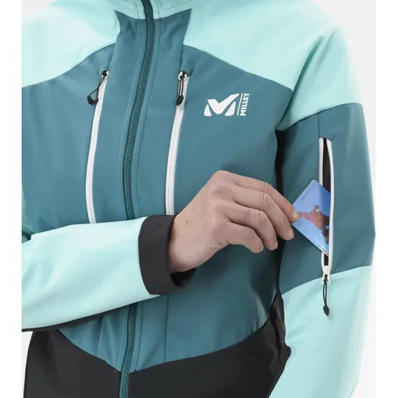 MILLET kurtka trekkingowa damska M WHITE SHIELD JKT zielona, Kolor: zielony, Rozmiar: L, 7 zdjęcie