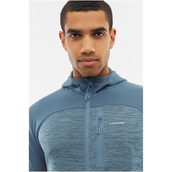 Bluza męska VIKING Delmore Hoodie Man rozpinana z kapturem szara, Kolor: szary, Rozmiar: M, 8 zdjęcie