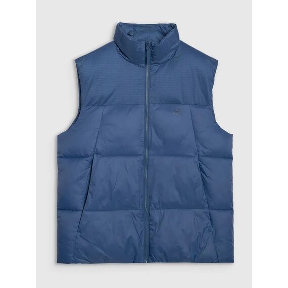 4F bezrękawnik męski ze stójką z wypełnieniem syntetycznym 4FWAW25TVJAM229 niebieski, Kolor: niebieski, Rozmiar: XXL, 4 zdjęcie