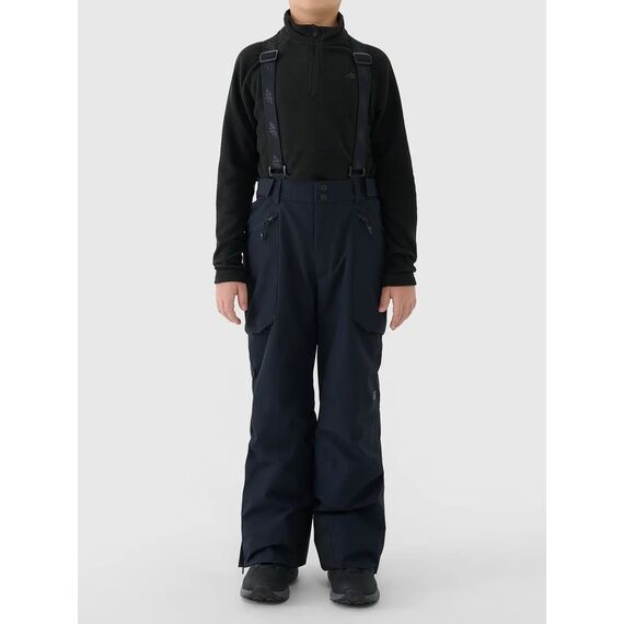 4F ocieplane spodnie narciarskie chłopięce 4FJWAW25TFTRM0953, Kolor: czarny, Rozmiar: 146