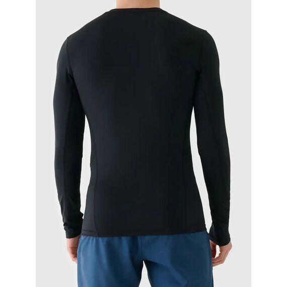 4F  koszulka męska treningowa z długim rękawem 4FWMM00TFLOM507 czarny