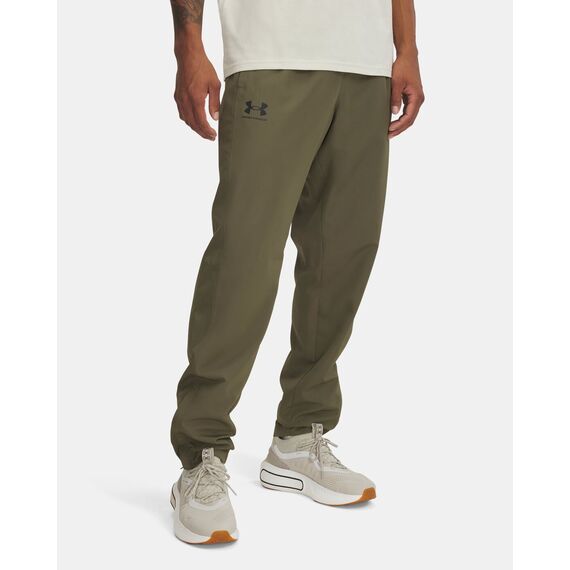 UNDER ARMOUR spodnie męskie Rival Wvn Windbreaker, Kolor: zielony, Rozmiar: 3XL