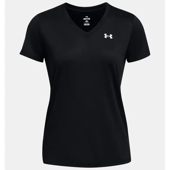 UNDER ARMOUR koszulka damska t-shirt sportowy SSV-Solid, Kolor: czarny, Rozmiar: S