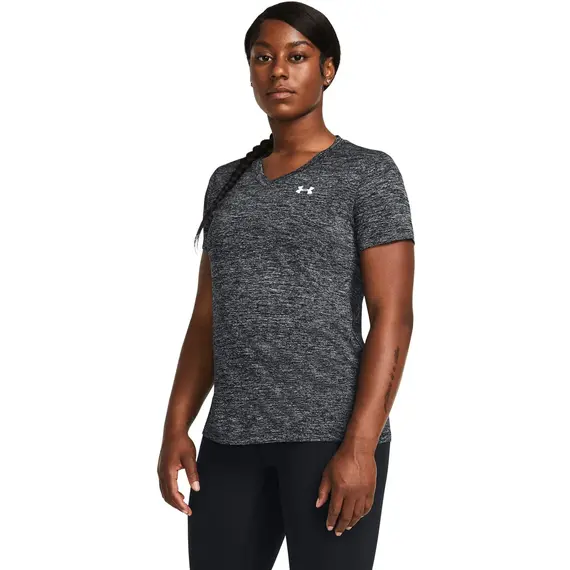 UNDER ARMOUR koszulka damska t-shirt sportowy SSV-Twist czarna, Kolor: czarny, Rozmiar: L, 4 zdjęcie