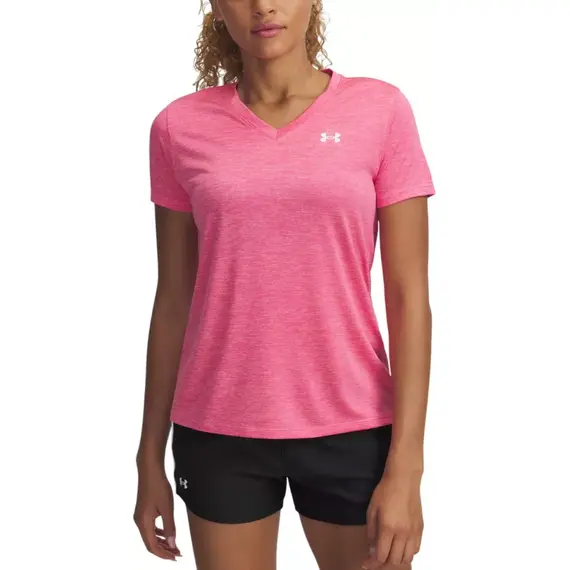 UNDER ARMOUR koszulka damska t-shirt sportowy SSV-Twist, Kolor: różowy, Rozmiar: M