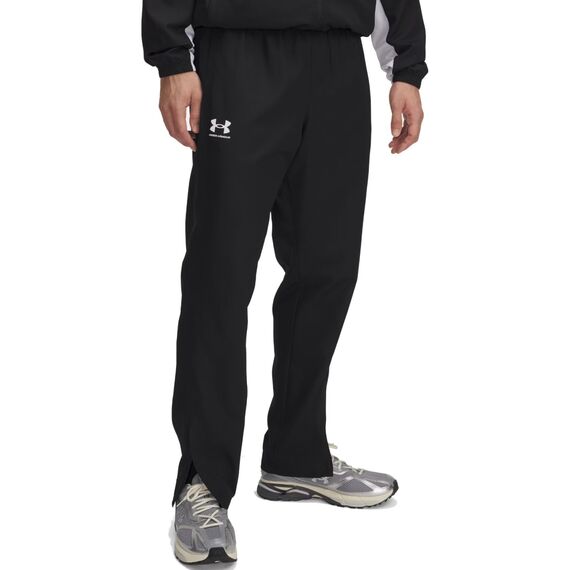 UNDER ARMOUR spodnie męskie Rival Wvn Windbreaker, Kolor: czarny, Rozmiar: L, 3 zdjęcie