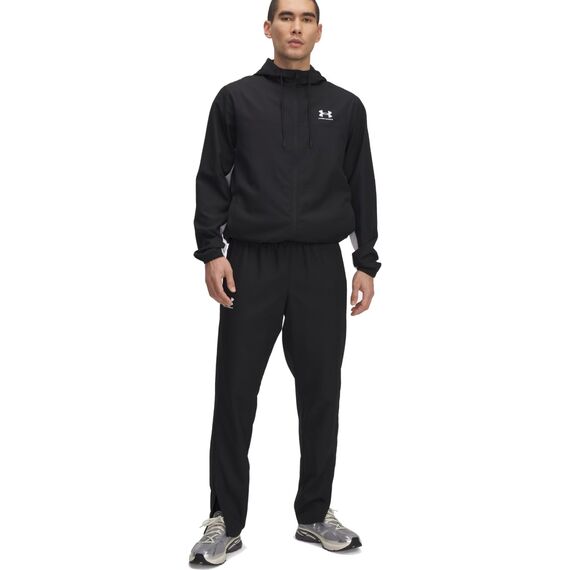 UNDER ARMOUR spodnie męskie Rival Wvn Windbreaker, Kolor: czarny, Rozmiar: M