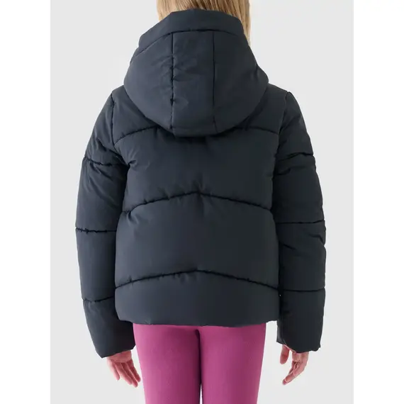 4F kurtka dla dziewczynki puchowa 4FJWAW25TDJAF615 czarna, Kolor: czarny, Rozmiar: 164, 2 zdjęcie