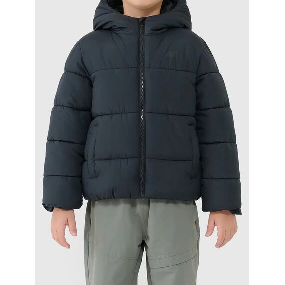 4F klasyczna pikowana kurtka 4FJWAW25TDJAM620 czarna, Kolor: czarny, Rozmiar: 134, 3 zdjęcie