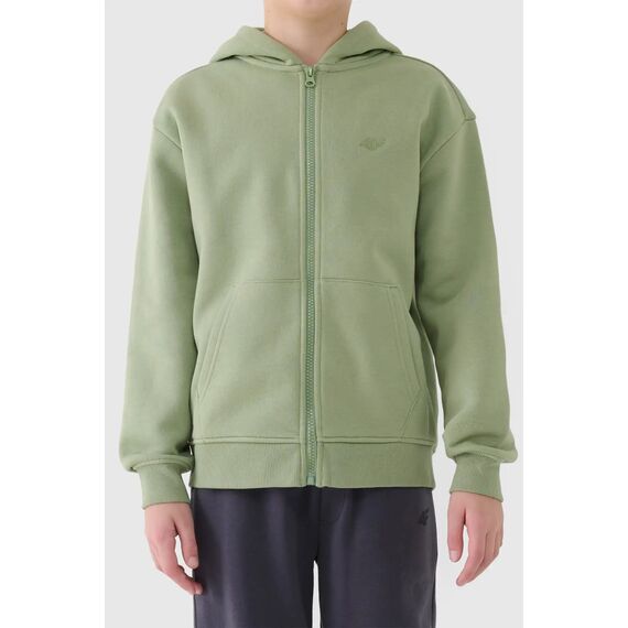 4F bluza dresowa chłopięca na zamek 4FJWAW25TSWSM1944 zielona, Kolor: zielony, Rozmiar: 158, 7 zdjęcie