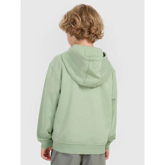 4F bluza dresowa chłopięca na zamek 4FJWAW25TSWSM1944 zielona, Kolor: zielony, Rozmiar: 164, 2 zdjęcie